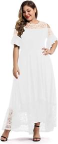 img 2 attached to LALAGEN Womens Shoulder Swing Evening Women's Clothing at Dresses