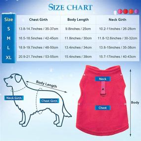 img 3 attached to 🐾 Warm and Cozy 4-Piece Fabric Dog Sweater Set with Leash Ring - Winter Fleece Vest for Puppy, Small Dogs, and Cats - Stylish Pet Clothes for Chihuahua Boys (Simple Pattern, Size M)