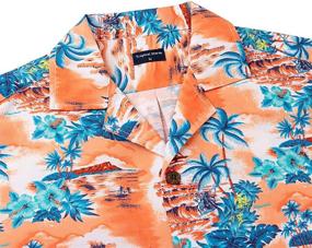 img 2 attached to 🌺 Hawaiian Regular Sleeve Floral Shirts for Men's Clothing - Shop at Shirts