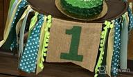 img 1 attached to Baby Boy'S Girl'S 1St Birthday Decorations Kit - Jungle Theme Photo Booth Props, Green Burlap Highchair Banner For Baby First Birthday Party Decorations review by Matt Schwartz