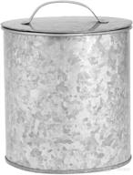 amici home newport galvanized metal storage canister - 102 fluid ounces логотип