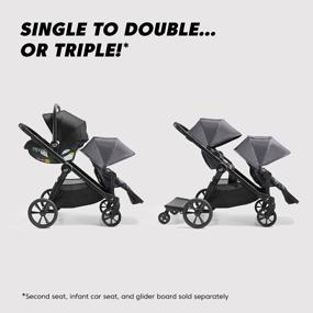 img 2 attached to Double The Fun With Baby Jogger® City Select® 2 Single-To-Double Modular Stroller In Radiant Slate