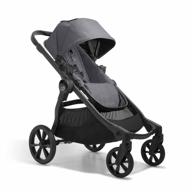 double the fun with baby jogger® city select® 2 single-to-double modular stroller in radiant slate logo