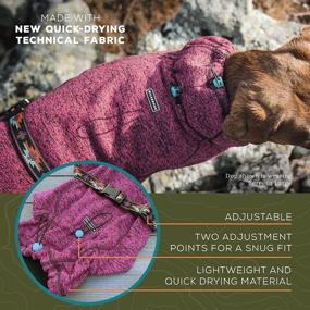 img 3 attached to 🐶 Wilderdog Fleece Dog Jacket: Stay Warm with Neoprene Neck Gaiter