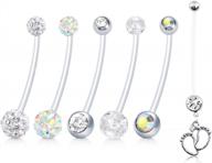flexible bioplast belly rings for pregnancy - comfortable and stylish navel retainers for expectant mothers logo