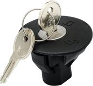 high security locking gas fuel tank plug cover cap for ford explorer, escape, f-150, and more - with 2 keys logo