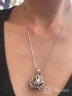 картинка 1 прикреплена к отзыву Ожерелье с подвеской в форме цветка лотоса для хранения праха от Amanda Collins