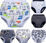 👶 yinson 6-pack padded toddler cotton potty training pants underwear for baby girls and boys, size 2t логотип