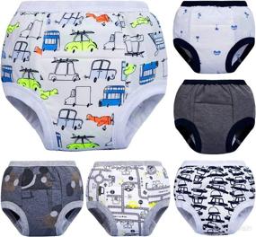 img 4 attached to 👶 Yinson 6-Pack Padded Toddler Cotton Potty Training Pants Underwear for Baby Girls and Boys, Size 2T