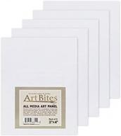 artbites canvas textured boards 5-pack - 3x5 inches logo