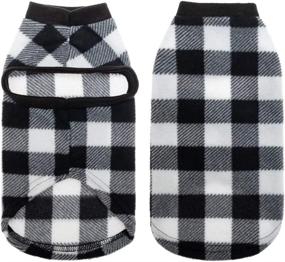 img 2 attached to 🐾 EXPAWLORER Classic Plaid Dog Hoodie Cat Sweatshirt: Warm and Cozy Fleece Vest for Cats, Puppies, and Small Animals