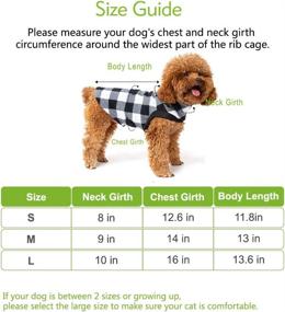 img 3 attached to 🐾 EXPAWLORER Classic Plaid Dog Hoodie Cat Sweatshirt: Warm and Cozy Fleece Vest for Cats, Puppies, and Small Animals