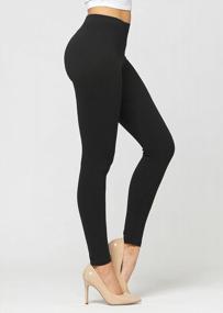 img 1 attached to Women'S Premium Cotton Leggings In Stretch Jersey Fabric - Regular, Plus Size, Full Length, Capri, And Shorts Options Available