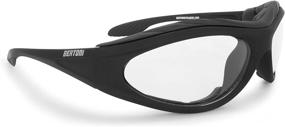 img 4 attached to 🕶️ BERTONI F125A Padded Motorcycle Glasses with Photochromic Lens - Windproof Insert, Made in Italy - Ultimate Motorbike Riding Sunglasses