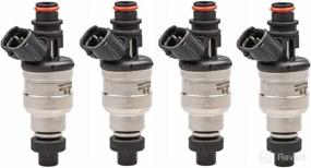 img 4 attached to 🚗 High-Performance Fuel Injectors for 1989-1995 Toyota 4Runner Pickup DLX SR5 RN02 22RE 2.4L 23250-35040 (Set of 4)