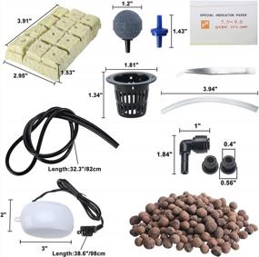 img 3 attached to HighFree Hydroponics Growing System For Plants Herb Garden Starter Set DIY Self Watering Indoor Hydroponics Tools With Large Bubble Stone Rockwool Bucket Air Pump (11 Sites)