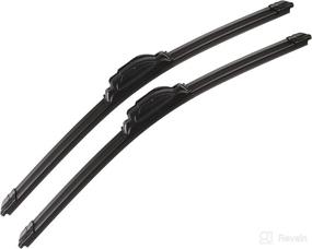 img 4 attached to 🌬️ High-Quality 26-Inch + 16-Inch Premium All-Season Windshield Wiper Blades - Durable, Stable, Quiet | Set of 2 with 1-Year Warranty