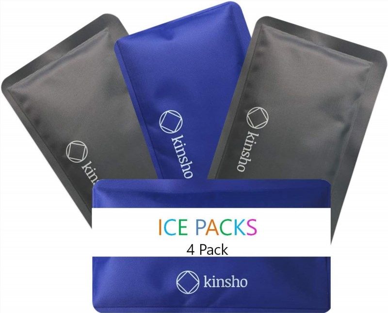 Ice Packs For Lunch Box Bag And Bento Boxes, 4 Pack Set, Reusable And Refreezable Soft Slim