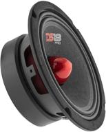 🔊 ds18 pro-gm6b loudspeaker - premium 6.5" midrange speaker for car/truck stereo - red aluminum bullet - 480w max, 140w rms - 8 ohms - high-quality audio door speaker (1 speaker) логотип