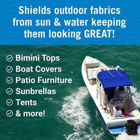 img 1 attached to 🌊 Heavy Duty Fabric Waterproof Spray for Outdoor Marine Canvas, Boat Tops, Vinyl Seats, Tent Water Proofing, Clothing, Boots, Jacket and Clothes - Ultimate Waterproofing Spray and Repellent