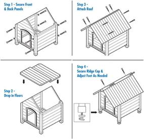 img 1 attached to 🏡 Premium Precision Pet Outback Country Lodge Medium: Ideal Shelter for Your Pet's Comfort