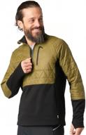 умная шерсть (smartwool) smartloft hybrid черная среднего размера мужская одежда (men's clothing) логотип