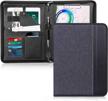 organize your business documents in style with toplive's zippered padfolio portfolio case logo