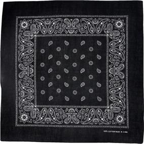 img 1 attached to 👕 Multi-Purpose Bandana Fashion Handkerchief Set (24 Assorted Colors)
