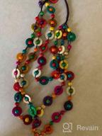 img 1 attached to Halawly Multicolored Beaded Wood Bead Layered Necklace - Stand Out In Style! review by Robert Elder