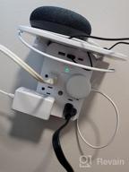 img 1 attached to Expand Your Power With The Wall Outlet Extender - Surge Protector Featuring 6 AC Outlets, Shelf, 2 USB And USB C Charging Ports - Black review by Tony Doolittle