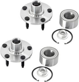 img 4 attached to MAYASAF 518517 Front Wheel Hub Bearing Assembly (2 Pack, 3.5L ONLY) for Ford Edge 2007-2010 & Lincoln MKX 2007-2010