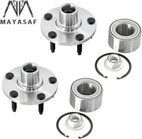 img 1 attached to MAYASAF 518517 Front Wheel Hub Bearing Assembly (2 Pack, 3.5L ONLY) for Ford Edge 2007-2010 & Lincoln MKX 2007-2010