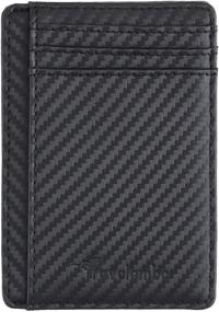 img 1 attached to Travelambo Minimalist Leather Blocking Texture Men's Accessories : Wallets, Card Cases & Money Organizers