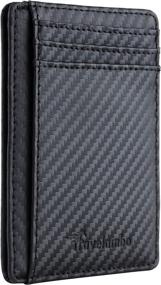 img 2 attached to Travelambo Minimalist Leather Blocking Texture Men's Accessories : Wallets, Card Cases & Money Organizers