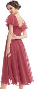 img 1 attached to SYYS Chiffon Bridesmaid Dresses Pockets Women's Clothing : Dresses