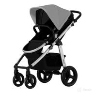 hagaday baby stroller: reversible seat gray stroller for newborns and toddlers logo