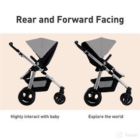 img 3 attached to HAGADAY Baby Stroller: Reversible Seat Gray Stroller for Newborns and Toddlers
