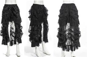 img 2 attached to 👗 Stylish Gothic Womens skirts by Coswe in Black Victoria Design