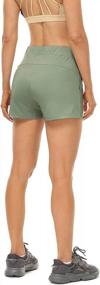 img 2 attached to Women'S Running Shorts With Pockets - Gym Exercise Yoga Athletic Workout Short By Icyzone