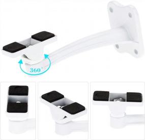 img 1 attached to White Metal Wall Mount Bracket Stand For Outdoor CCTV Camera Security System By BeElion