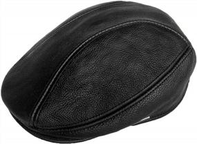img 4 attached to Upgrade Your Style With LETHMIK Genuine Leather Newsboy Cap - Perfect For Driving And Everyday Wear