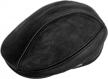 upgrade your style with lethmik genuine leather newsboy cap - perfect for driving and everyday wear logo