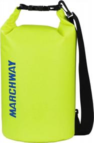 img 4 attached to Keep Your Gear Safe And Dry With MARCHWAY'S Waterproof Dry Bag - Perfect For Kayaking, Rafting, Boating, Camping And More!