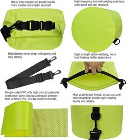 img 1 attached to Keep Your Gear Safe And Dry With MARCHWAY'S Waterproof Dry Bag - Perfect For Kayaking, Rafting, Boating, Camping And More!