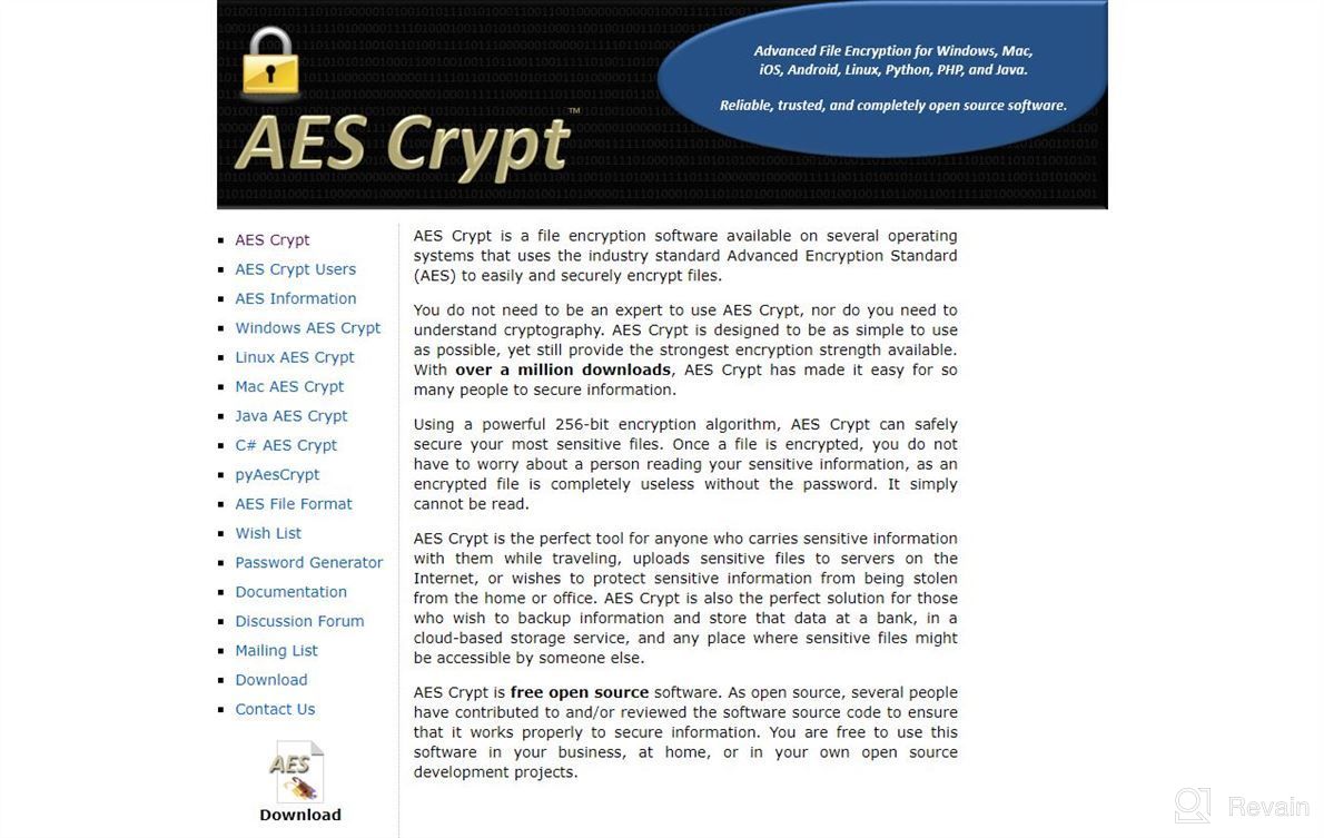 img 1 attached to AES Crypt review by Edwin Cen