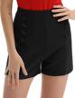 belle poque women high waist stretch shorts vintage button sailor shorts bp849 logo