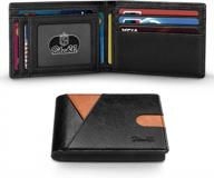 👝 zitahli rfid blocking leather wallets: essential men's accessories for wallets, card cases & money organizers logo