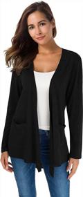 img 4 attached to Stay Fashionable And Comfortable With TownCat'S Breathable Cardigans For Women With Pockets