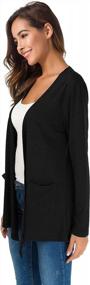 img 1 attached to Stay Fashionable And Comfortable With TownCat'S Breathable Cardigans For Women With Pockets