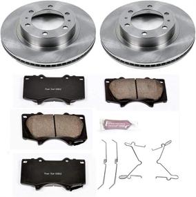 img 1 attached to 🔧 Enhanced Performance Brake Kit - Power Stop KOE137 Autospecialty Front Replacement Brake Kit with OE Brake Rotors & Ceramic Brake Pads